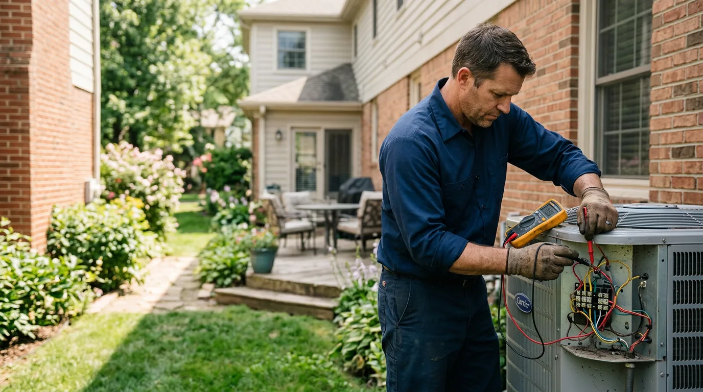 HVAC technician working near Pentress, WV